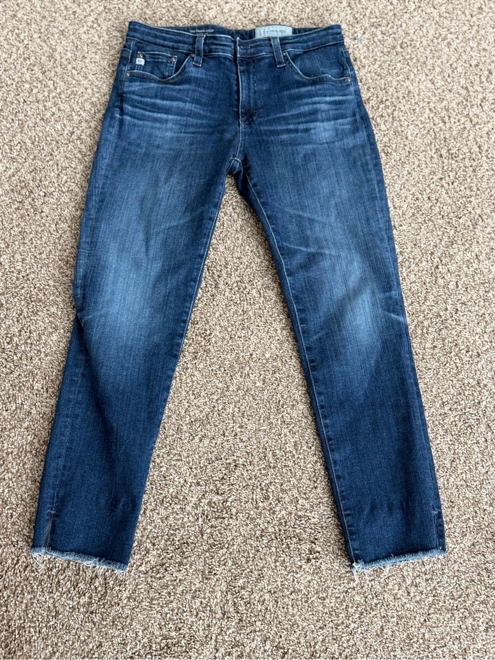 Ag Adriano Goldschmied Dark Blue Slim Ankle Jeans